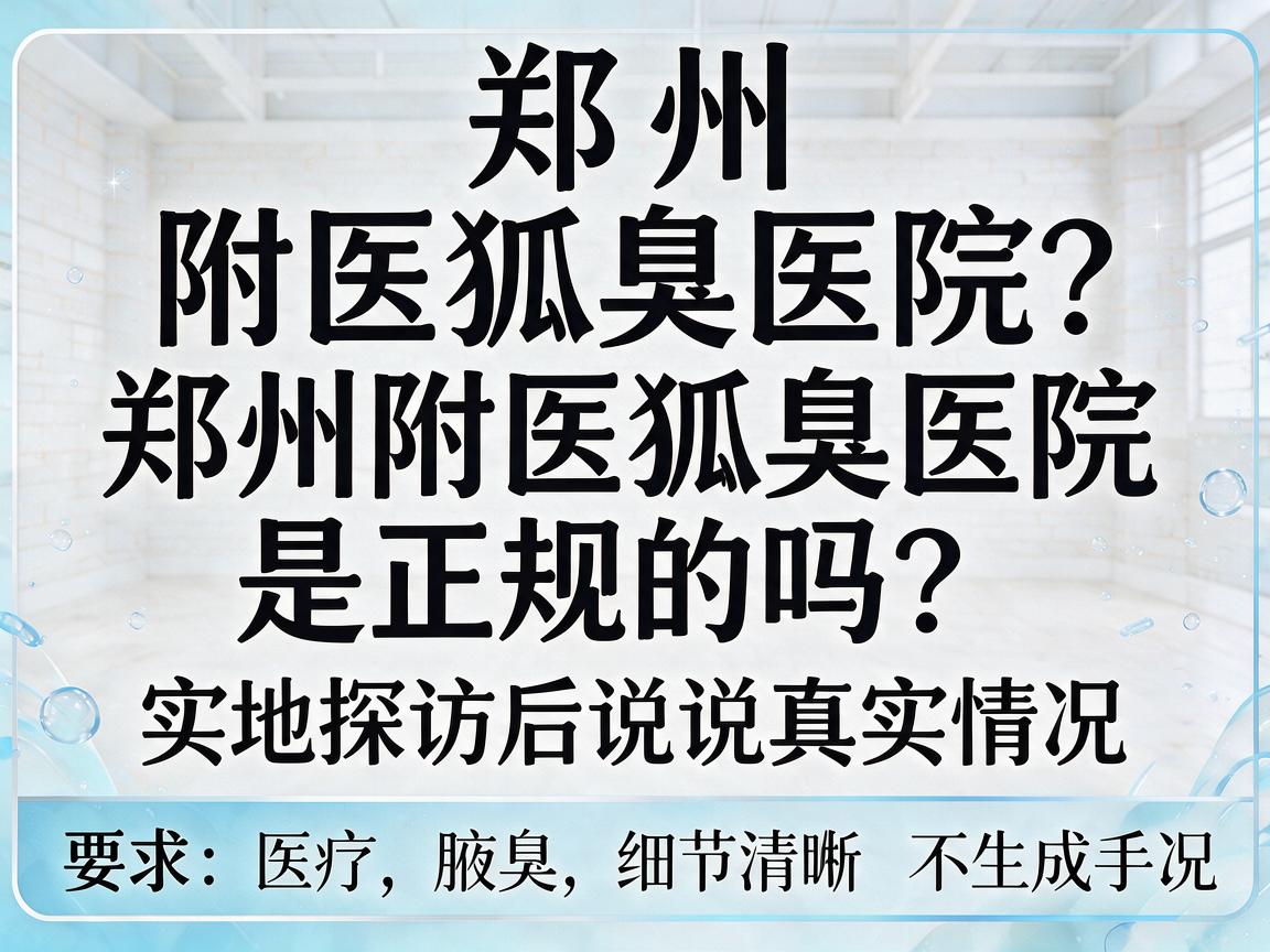 郑州附医狐臭医院是正规的吗?郑州附医狐臭医院是正规的吗?实地探访后说说真实情况 郑州附医狐臭医院是正规的吗?郑州附医狐臭医院是正规的吗?实地探访后说说真实情况