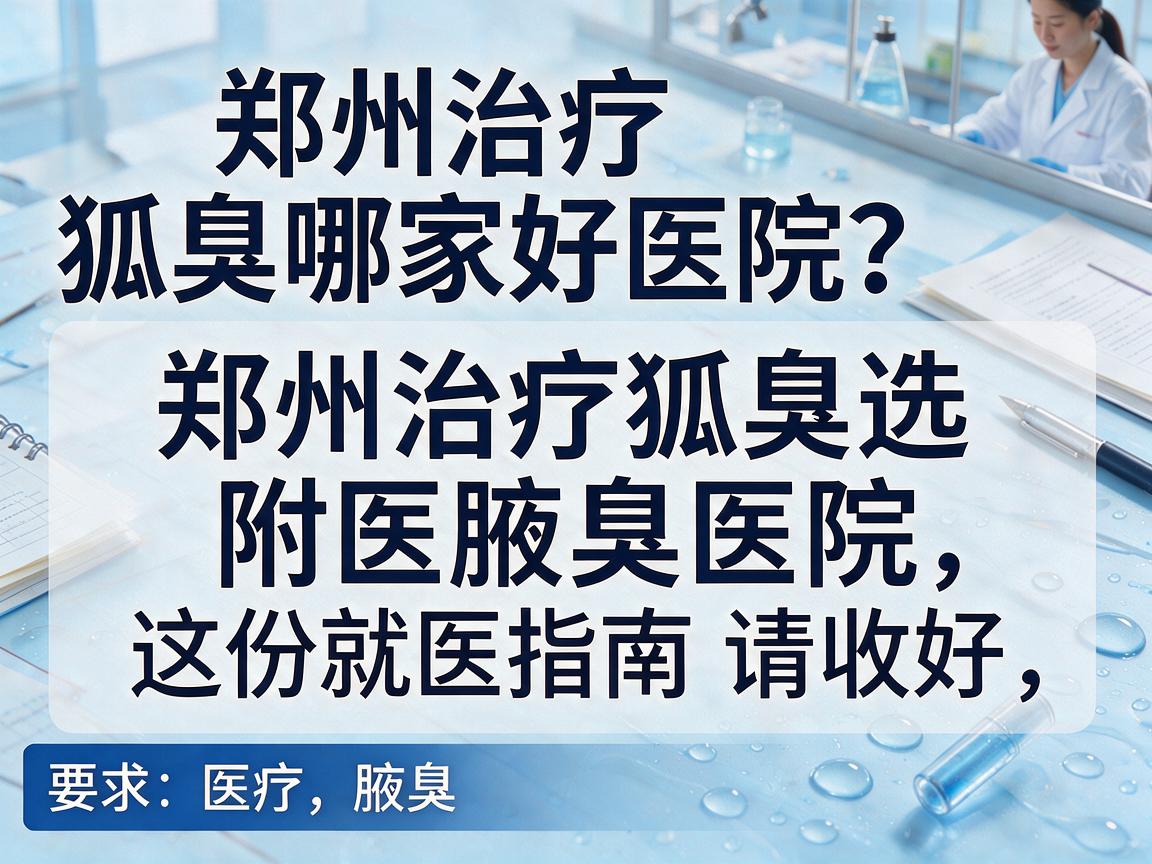 郑州治疗狐臭哪家好医院？郑州治疗狐臭选附医腋臭医院，这份就医指南请收好