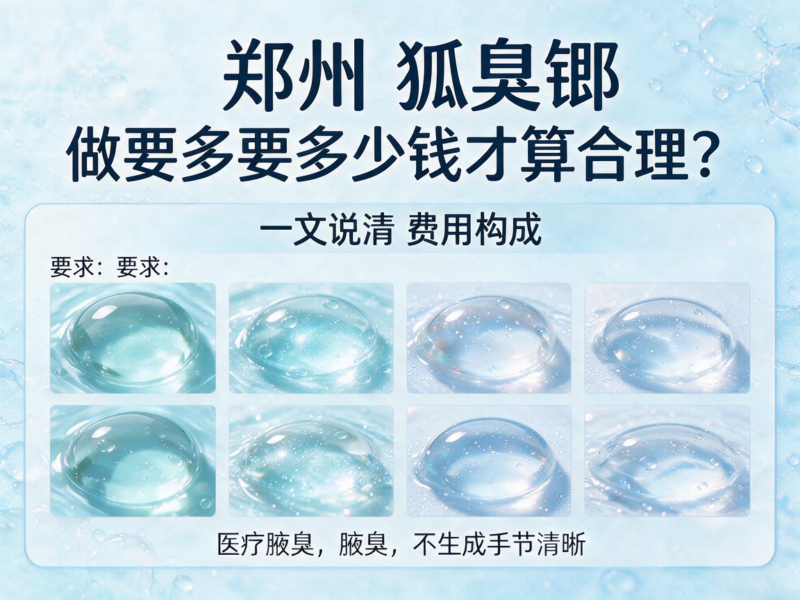郑州狐臭做要多少钱?郑州狐臭做要多少钱才算合理?一文说清费用构成 郑州狐臭做要多少钱?郑州狐臭做要多少钱才算合理?一文说清费用构成